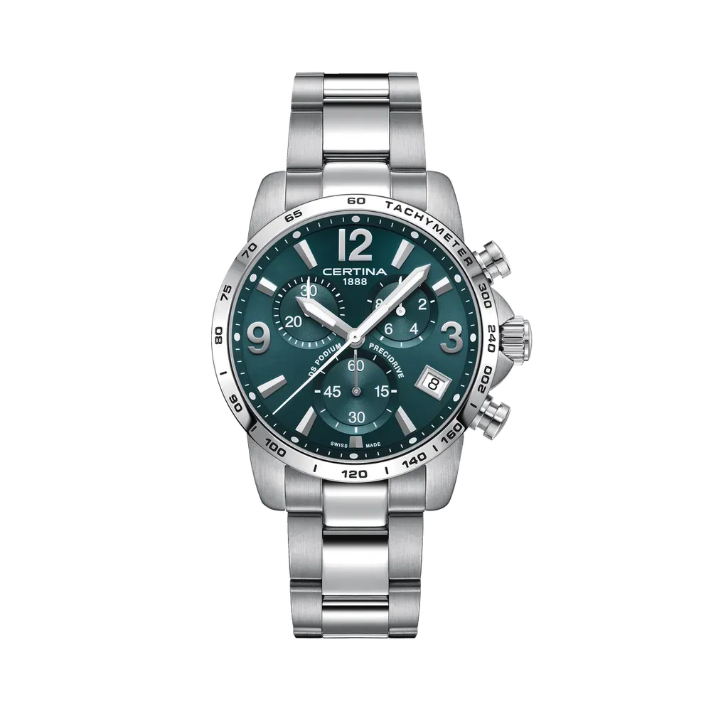 Certina DS Podium Chronograph 1/10 Sec Yeşil C0344171109700