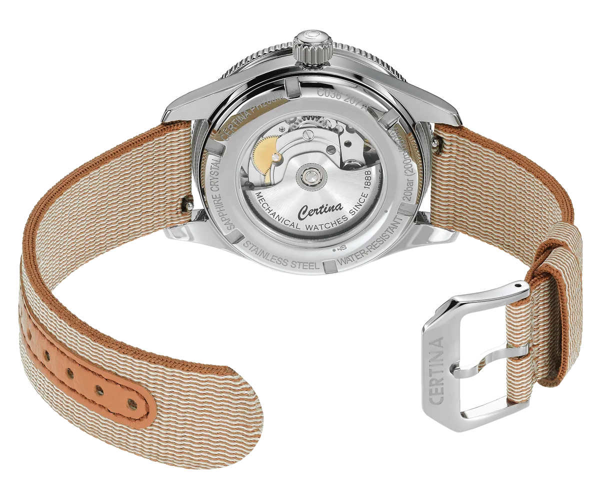 Certina DS PH200M 39mm Powermatic 80 Otomatik Mother Of Pearl C0362071810600 detay görseli 3
