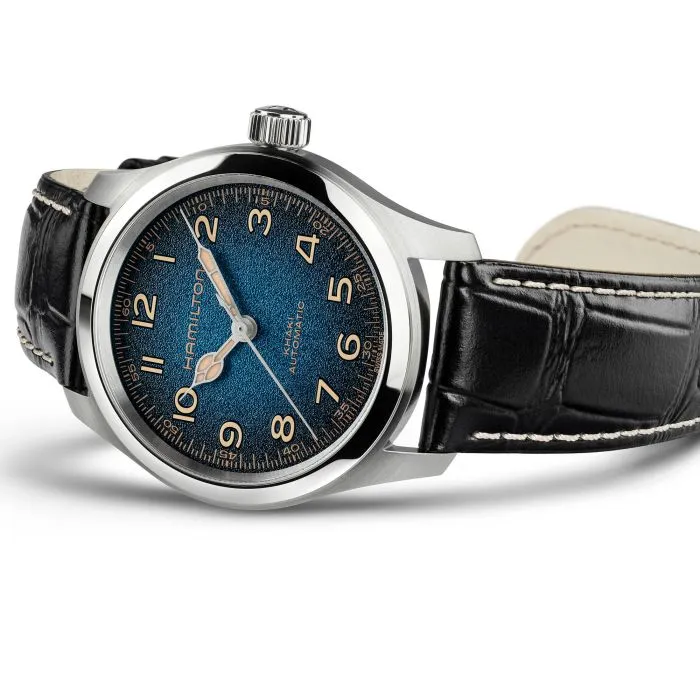Hamilton Khaki Field Murph 38mm Otomatik Mavi H70405740 detay görseli 4