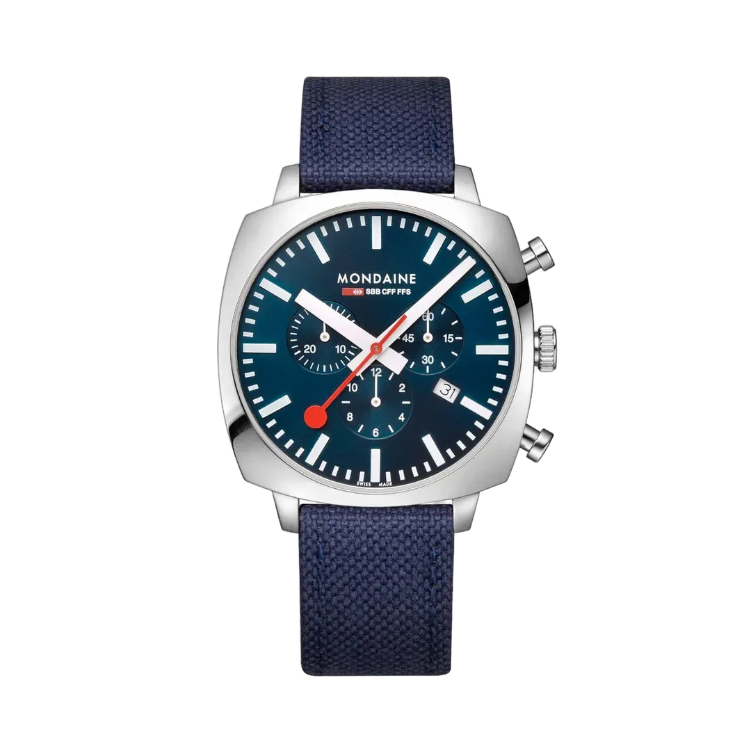 Mondaine Grand Cushion Ocean Blue MSL41440LDSET