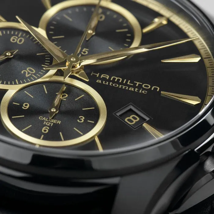 Hamilton Jazzmaster Auto Chrono Otomatik Siyah H32506730 detay görseli 3