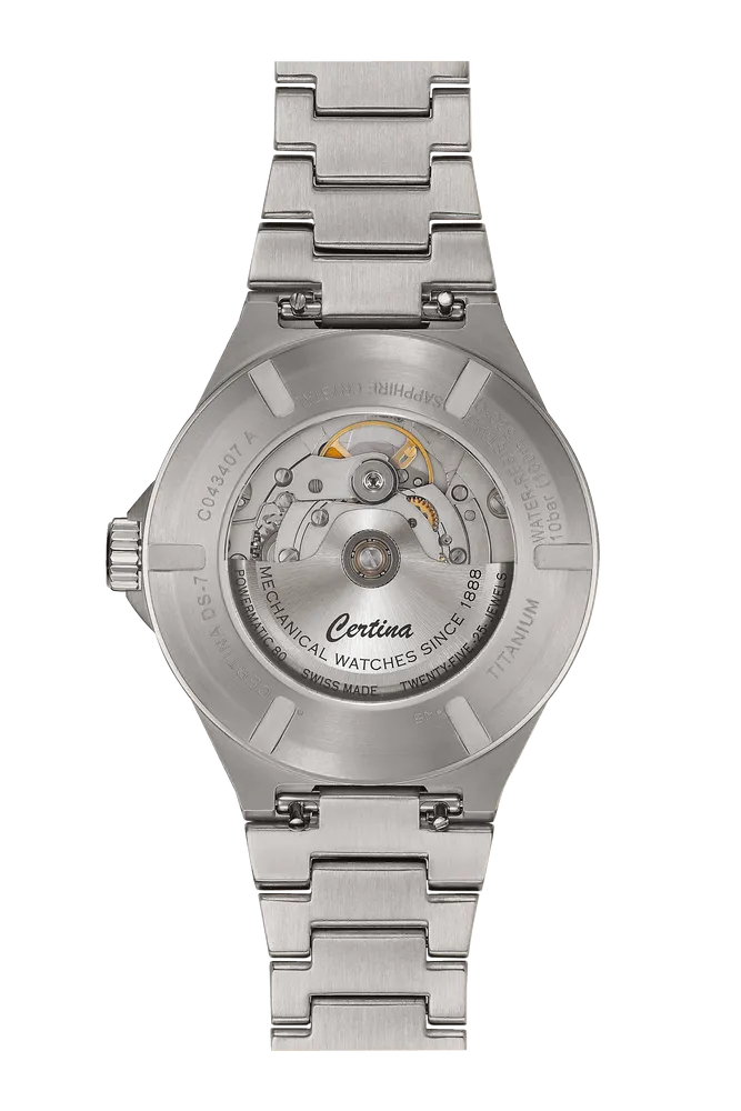 Certina DS-7 Powermatic 80 Otomatik Mavi C0434074404100 detay görseli 2