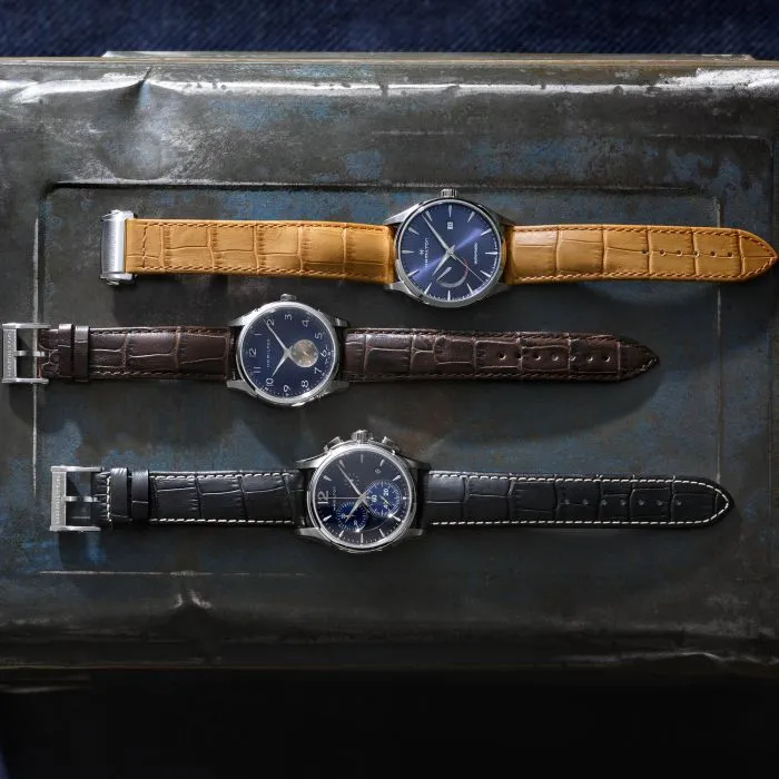 Hamilton Jazzmaster Chrono Quartz Mavi H32612741 detay görseli 1