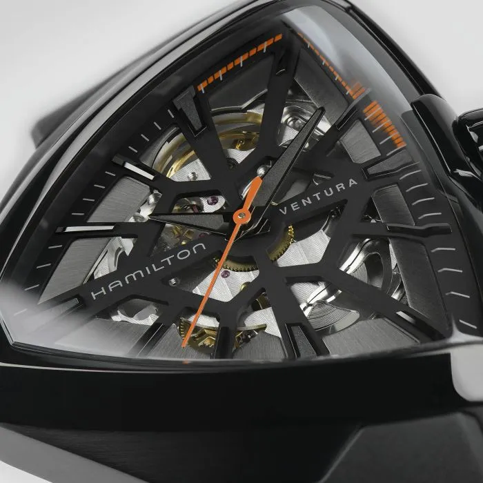 Hamilton Ventura Skeleton Auto Limited Edition Siyah H24595331 detay görseli 1