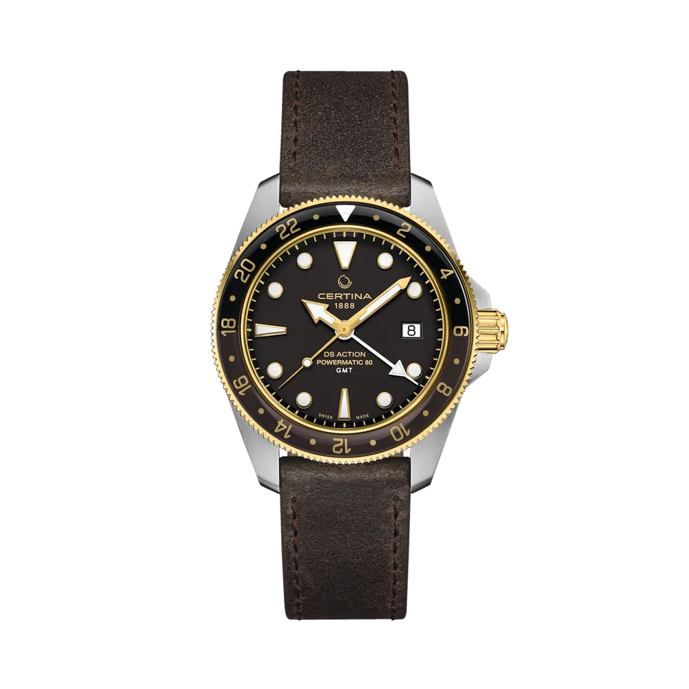 Certina DS Action GMT Powermatic 80 Otomatik Siyah C0329292605100