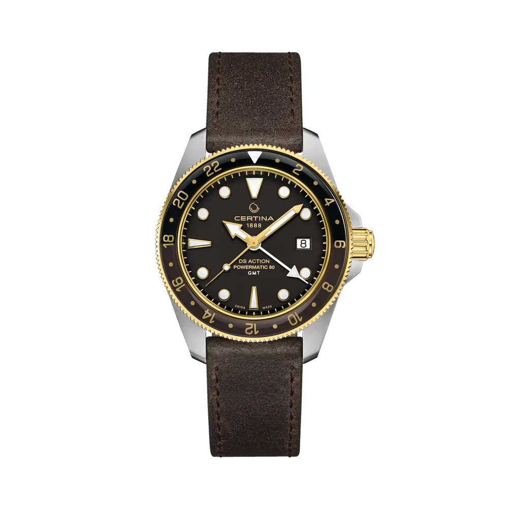 Certina DS Action GMT Powermatic 80 Otomatik Siyah C0329292605100