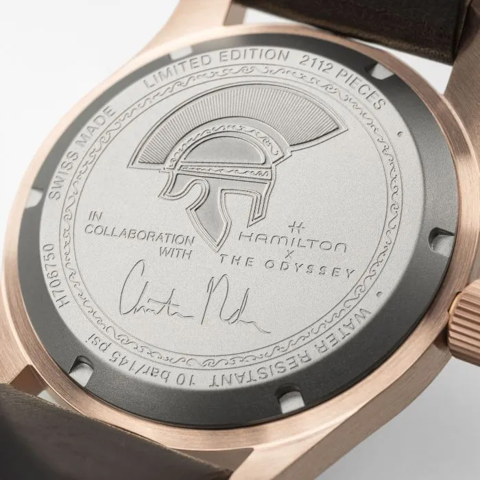 Hamilton Khaki Field Auto 42mm The Odyssey Siyah Otomatik H70675530 detay görseli 4