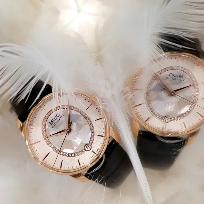 MIDO Baroncelli Prisma Otomatik Beyaz Sedef M0072073611600 detay görseli 4
