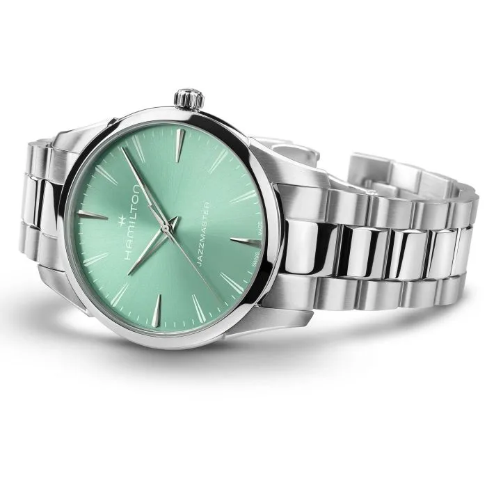 Hamilton Jazzmaster Quartz 40mm Mavi H32461161 detay görseli 2