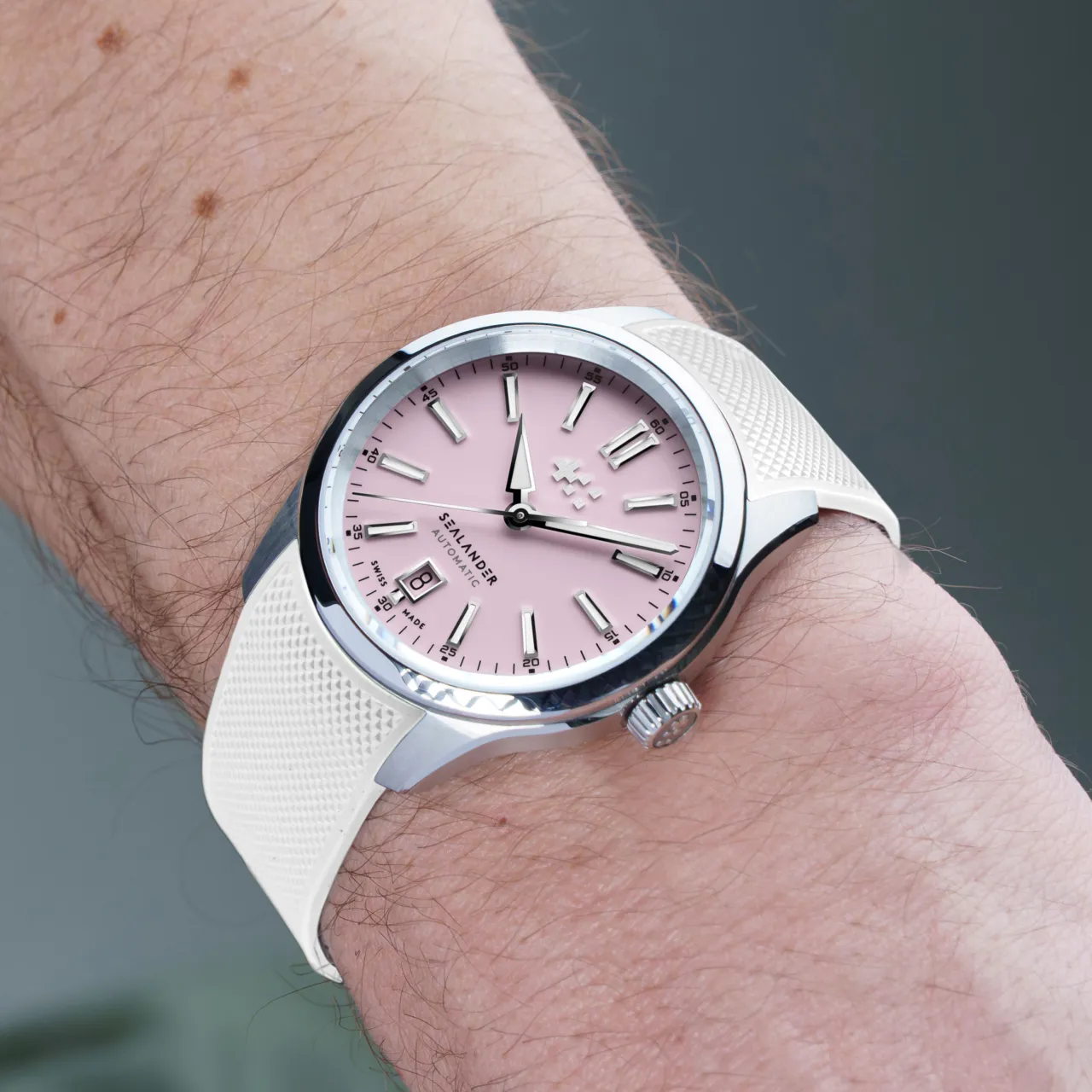 Christopher Ward C63 Sealander Automatic Pembe C6339ADA4S00P0RW detay görseli 1