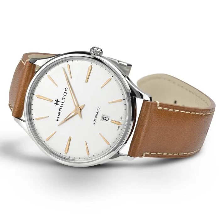 Hamilton Jazzmaster Thinline Auto Otomatik Beyaz H38525512 detay görseli 4