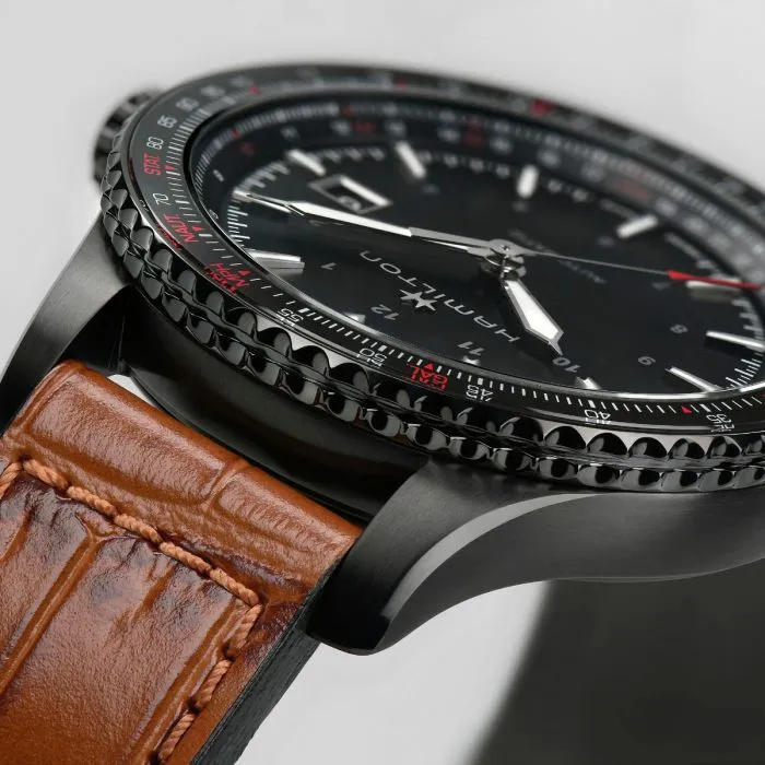 Hamilton Khaki Aviation Converter Auto Otomatik Siyah H76625530 detay görseli 3