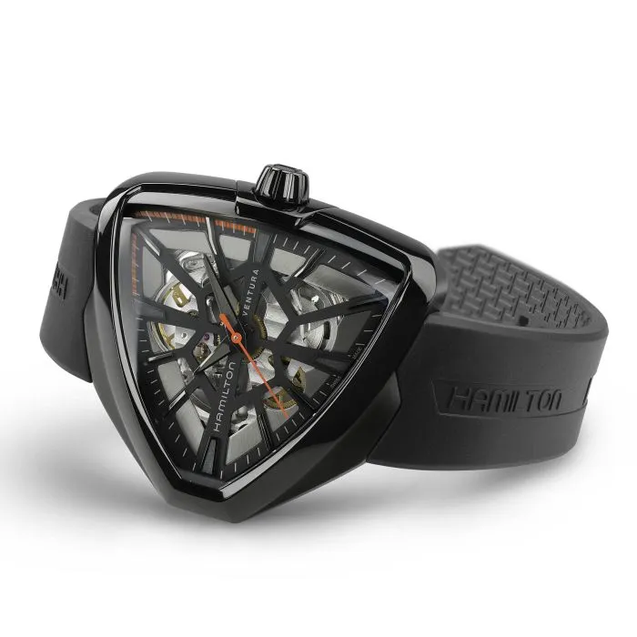 Hamilton Ventura Skeleton Auto Limited Edition Siyah H24595331 detay görseli 4