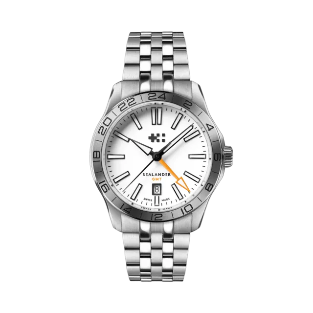 Christopher Ward C63 Sealander GMT Otomatik Beyaz C6342AGM4S00W0B1 Görsel 1