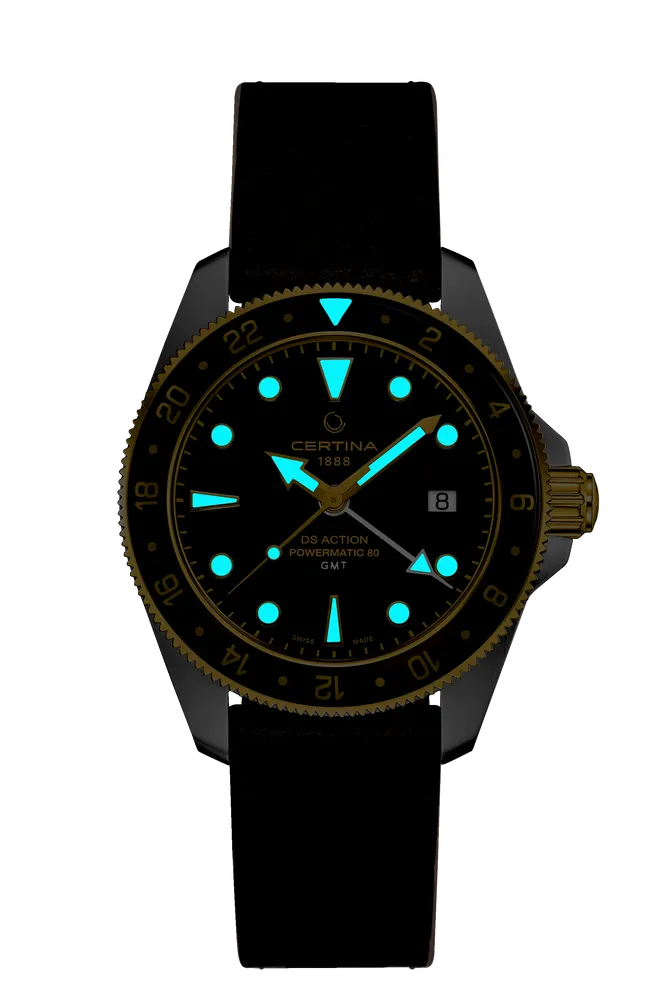 Certina DS Action GMT Powermatic 80 Otomatik Siyah C0329292605100 detay görseli 1
