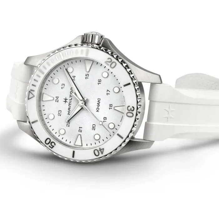 Hamilton Khaki Navy Scuba Quartz White H82221310 detay görseli 2