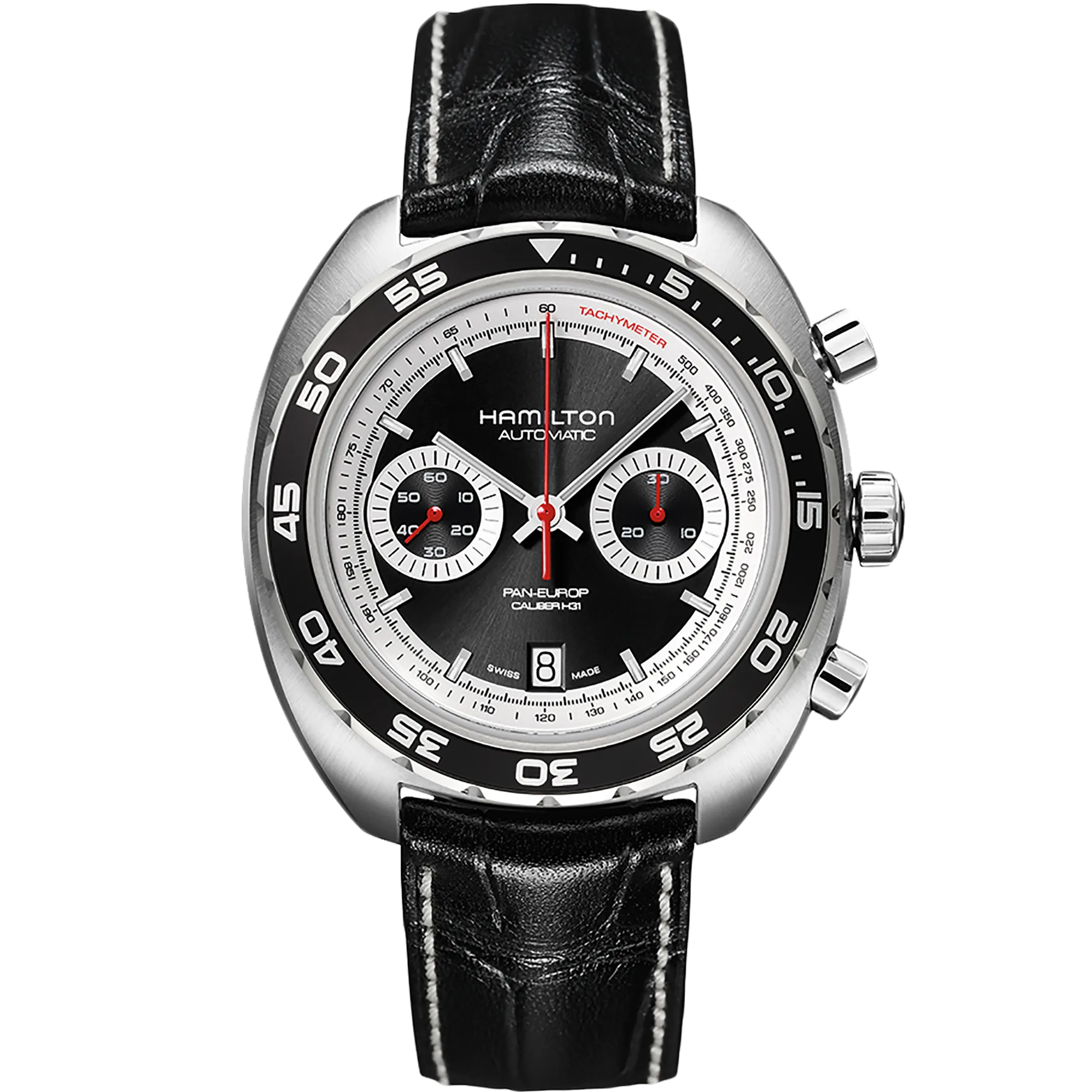 Hamilton American Classic Pan Europ Auto Chrono Otomatik Siyah H35756735 detay görseli 1