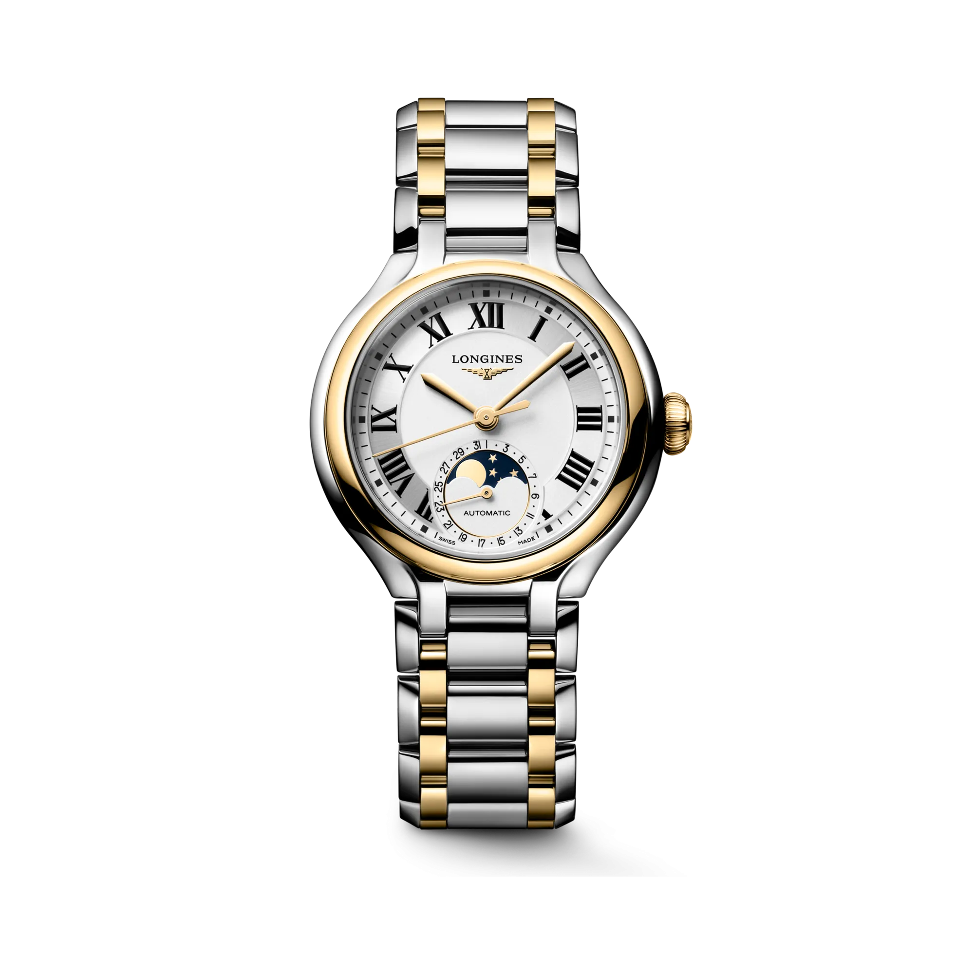 Longines PrimaLuna Moonphase Otomatik Gümüş L81265797