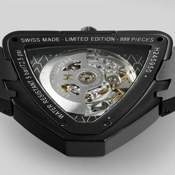 Hamilton Ventura Skeleton Auto Limited Edition Siyah H24595331 detay görseli 2