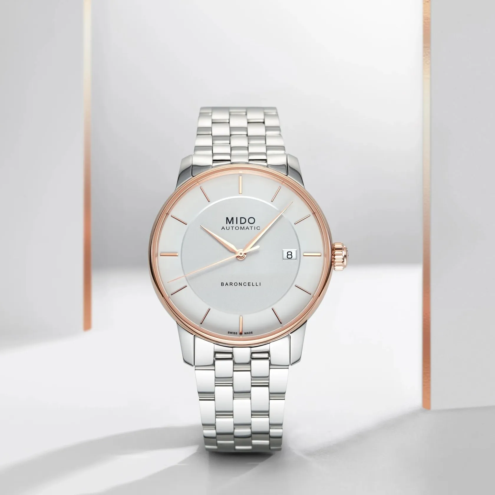 MIDO Baroncelli Signature Gent Otomatik Gümüş M0374072103100 detay görseli 3