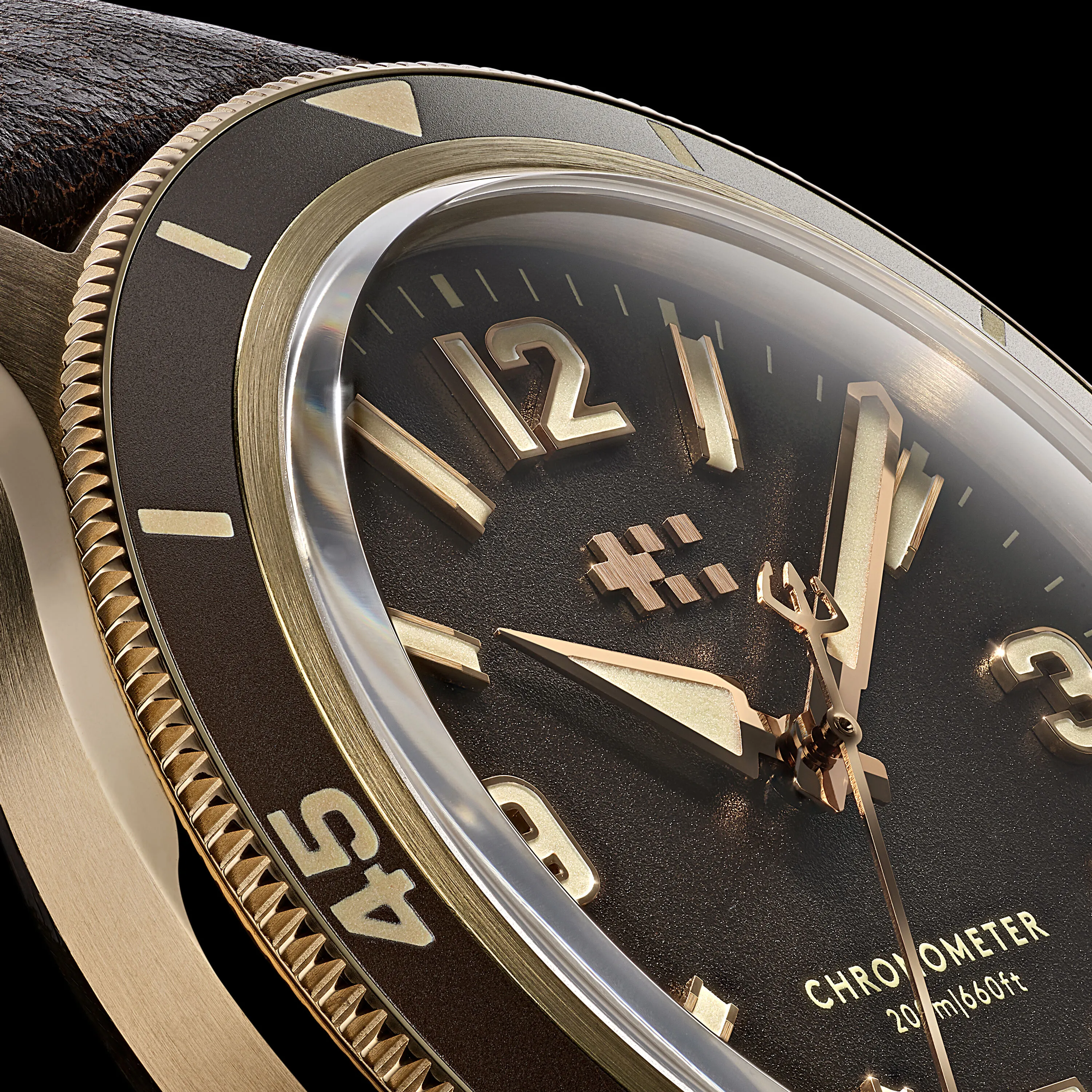 Christopher Ward C60 Trident Biscay Bronze Otomatik Kahverengi C6039C3H1B0KK0HK detay görseli 2