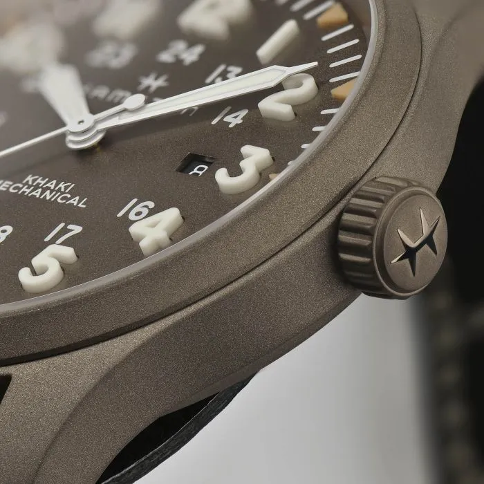 Hamilton Khaki Field Mechanical Green H69829560 detay görseli 2