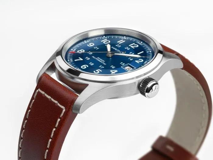 Hamilton Khaki Field Auto 38mm Otomatik Mavi H70455540 detay görseli 1