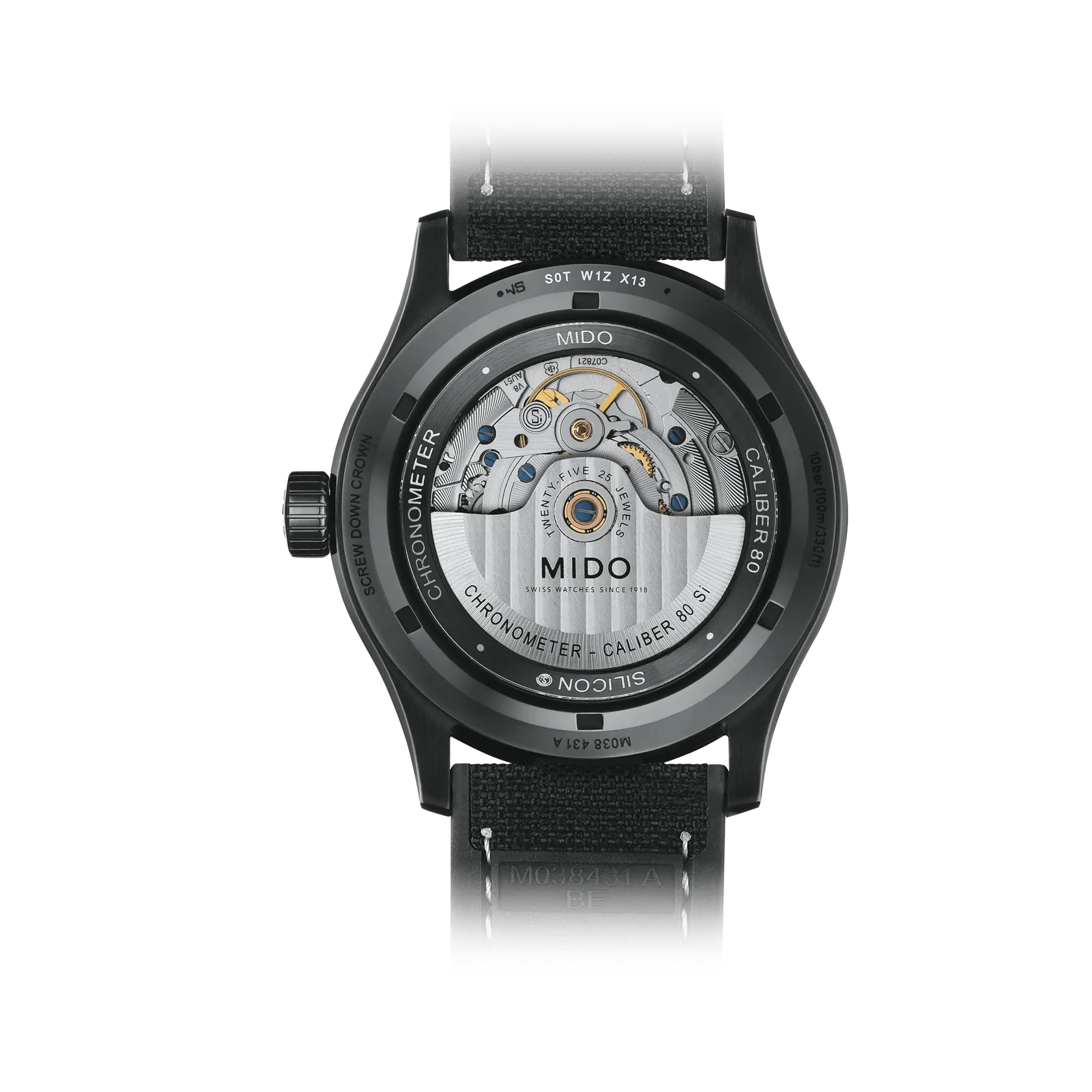 MIDO Multifort Chronometer 1 Otomatik Siyah M0384313705100 detay görseli 1