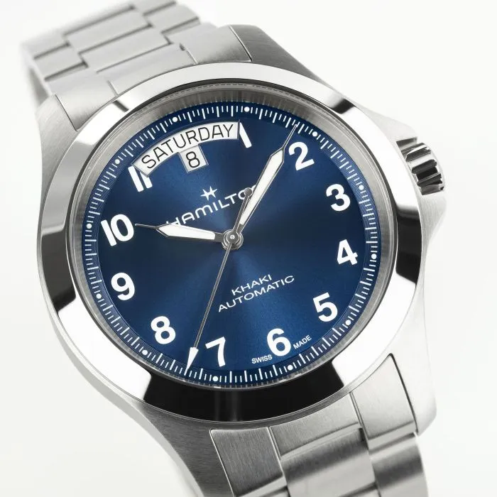 Hamilton Khaki Field King Day-Date Otomatik Mavi H64475140 detay görseli 4