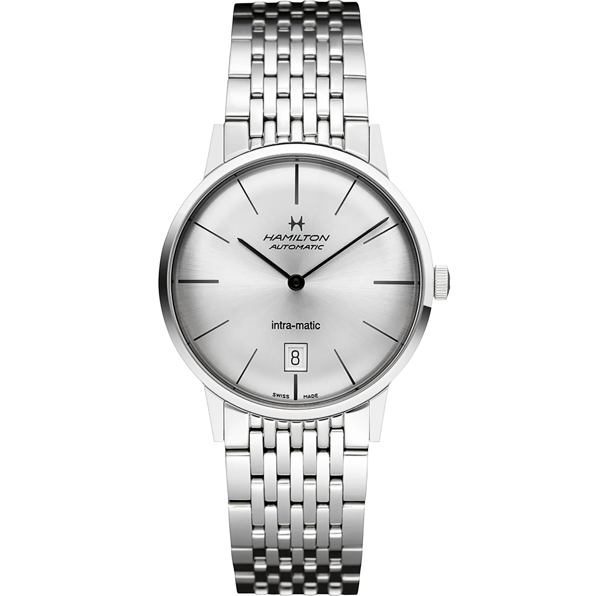 Hamilton American Classic Intra-Matic Auto Otomatik Silver H38455151 detay görseli 1