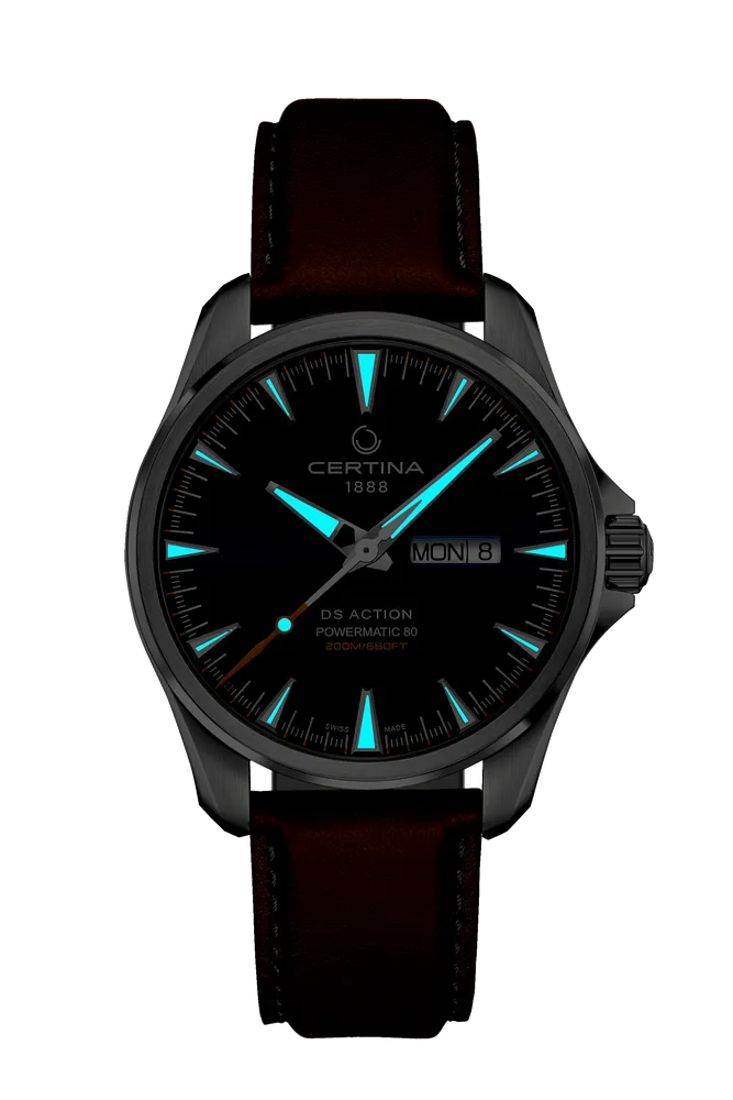 Certina DS Action Day Date Powermatic 80 Otomatik Mavi C0324301604100 detay görseli 1