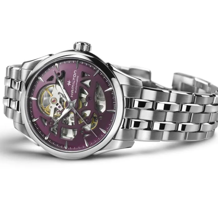 Hamilton Jazzmaster Skeleton Otomatik Mor H32265101 detay görseli 2