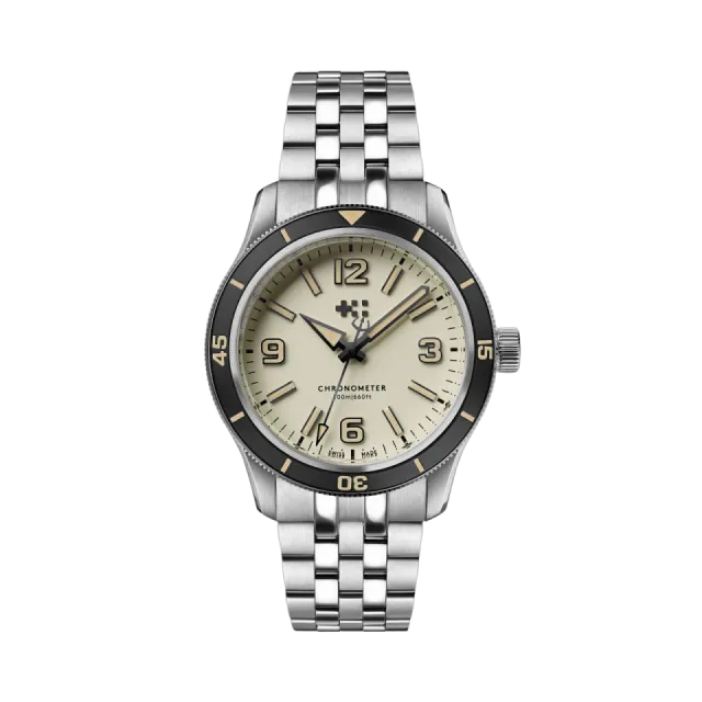 Beğenmek için çift tıkla Christopher Ward C60 Trident Biscay Automatic Sand C6039C3H1S0KW0B1 Görsel 1