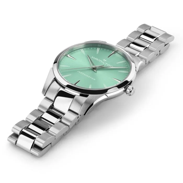 Hamilton Jazzmaster Quartz 40mm Mavi H32461161 detay görseli 4