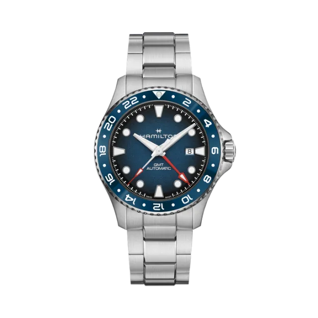 Hamilton Khaki Navy Scuba Auto GMT 43mm Mavi H82535140 Görsel 1