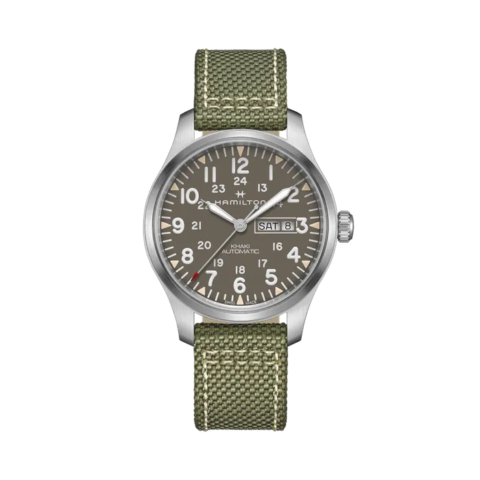 Hamilton Khaki Field Day Date Otomatik Gri H70535081