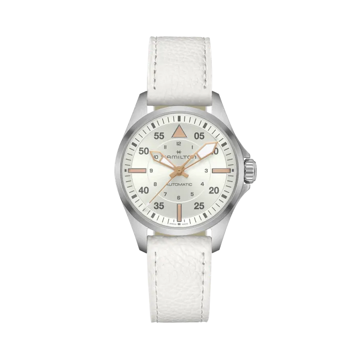 Hamilton Khaki Aviation Pilot Auto Otomatik Gümüş H76215850