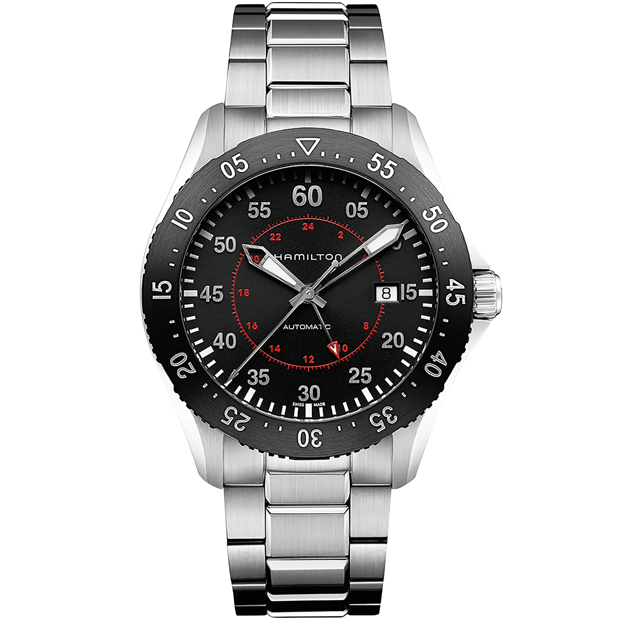 Hamilton Khaki Aviation Khaki Pilot GMT Auto Otomatik Siyah H76755135 detay görseli 1