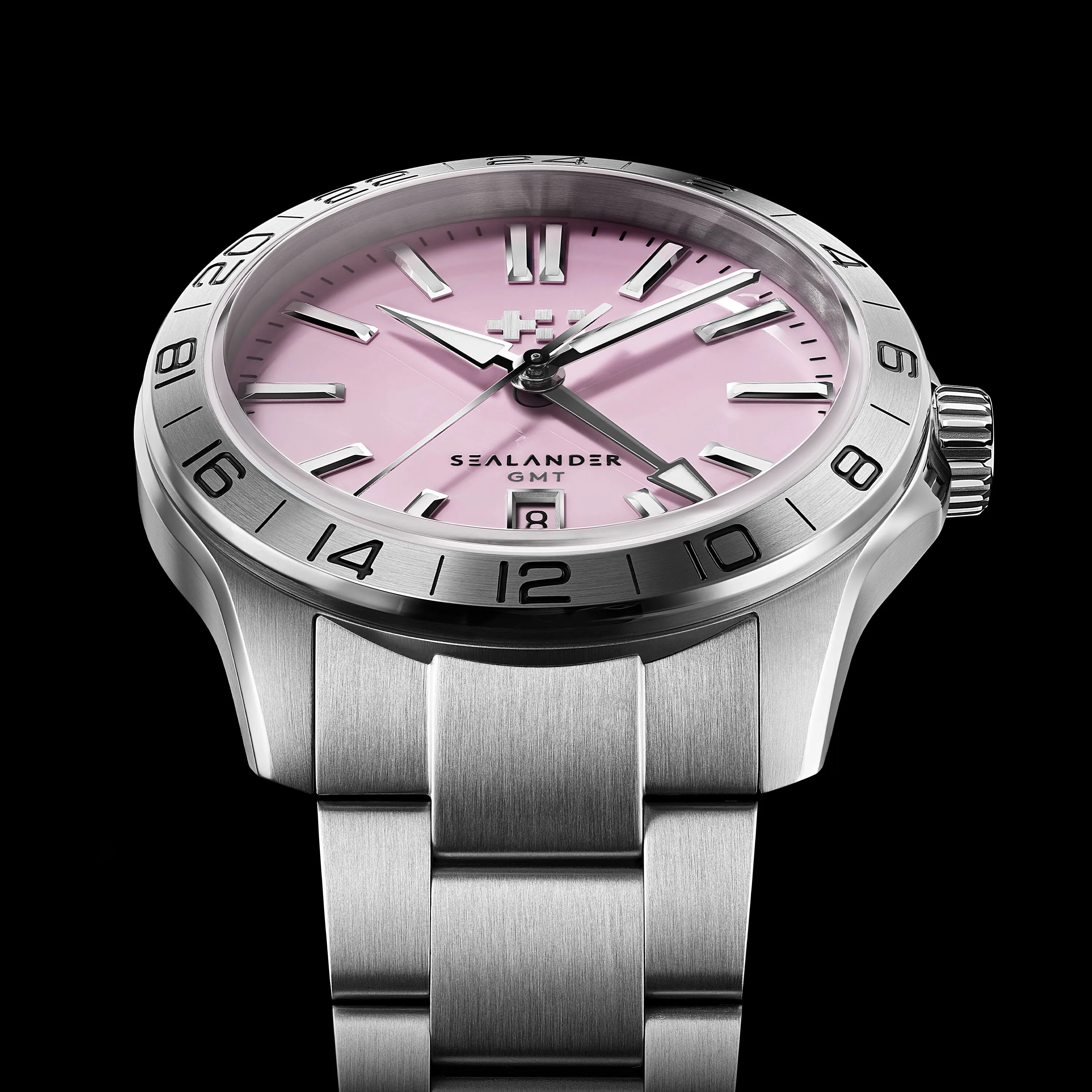 Christopher Ward C63 Sealander GMT Otomatik Pembe C6342AGM4S00P0B0 detay görseli 4