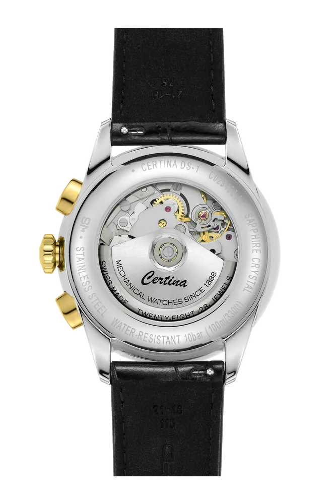 Certina DS-1 Chrono Auto Otomatik Siyah C0294622605100 detay görseli 1
