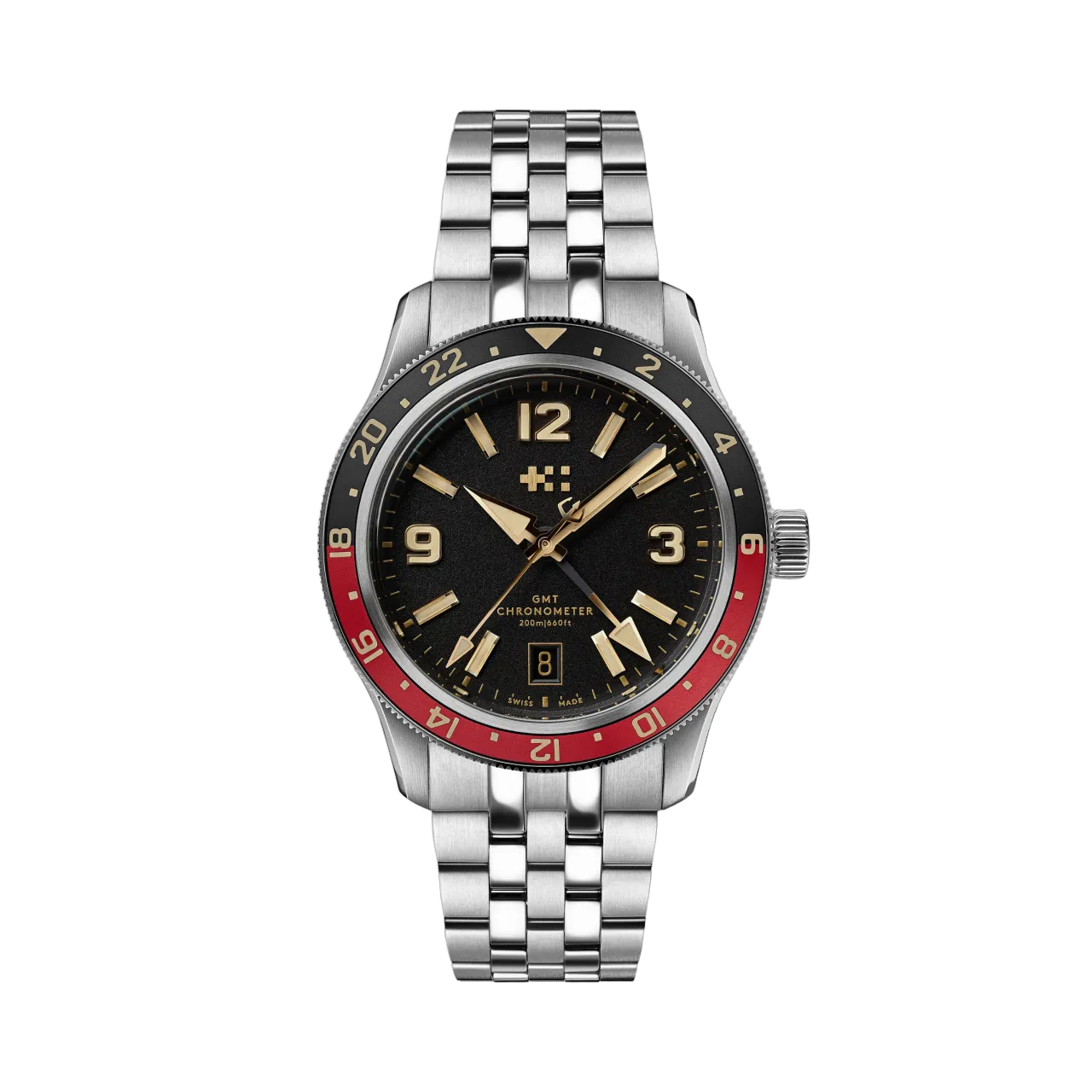 Christopher Ward C60 Trident Biscay GMT Otomatik Siyah C6042AGM1S0RK0B1