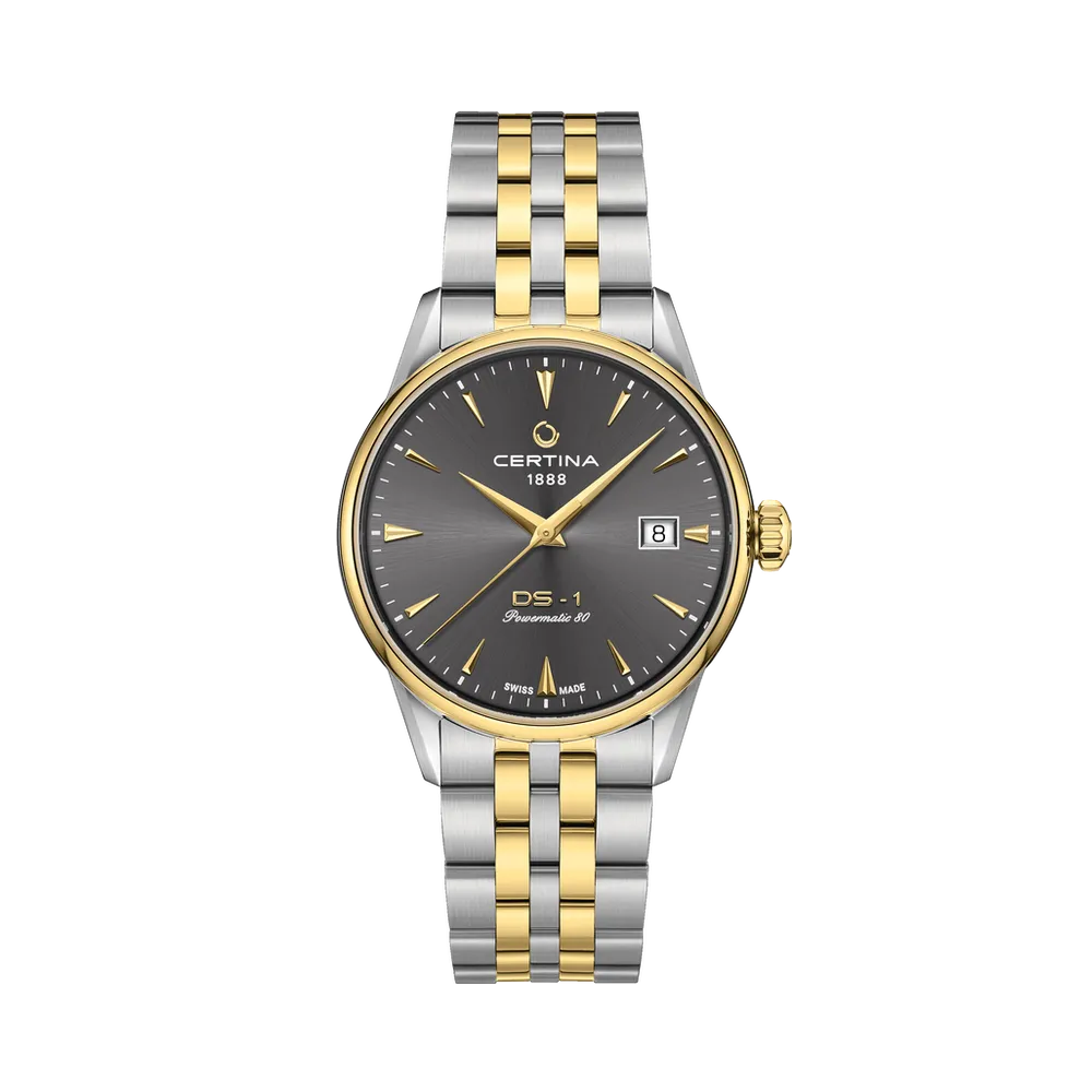 Certina DS-1 38mm Otomatik Gri C0292072208100