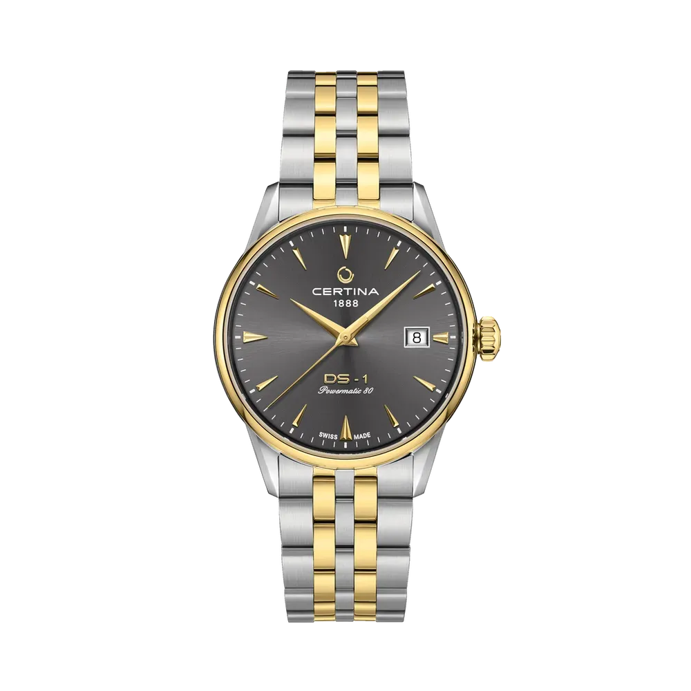 Certina DS-1 38mm Otomatik Gri C0292072208100