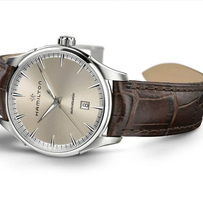 Hamilton Jazzmaster Auto Otomatik Bej H32475520 detay görseli 3