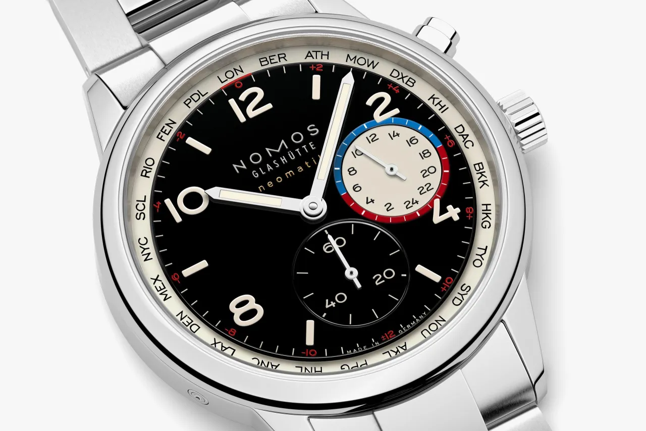 NOMOS Glashütte Club Sport Neomatik Worldtimer Dark 793SB detay görseli 2