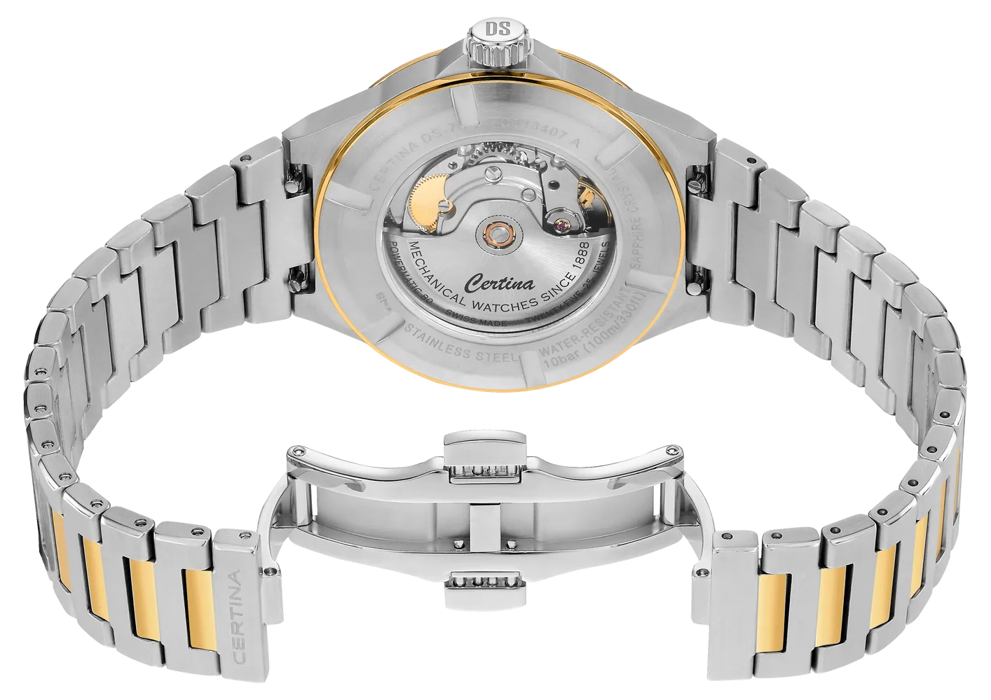 Certina DS-7 Powermatic 80 Otomatik Silver C0434072203100 detay görseli 3
