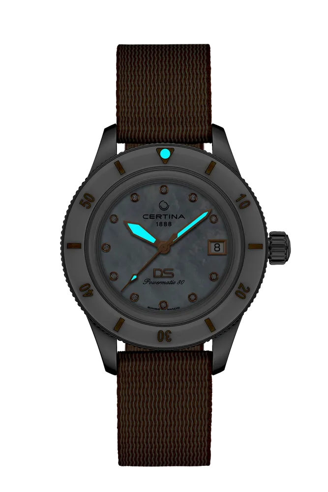 Certina DS PH200M 39mm Powermatic 80 Otomatik Mother Of Pearl C0362071810600 detay görseli 1