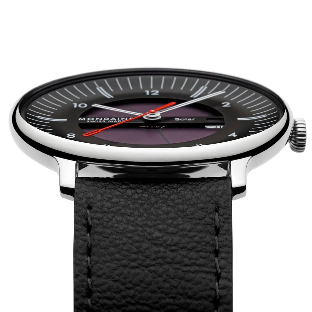 Mondaine Doppio Solar Skeleton Black MLE41921LBV detay görseli 5