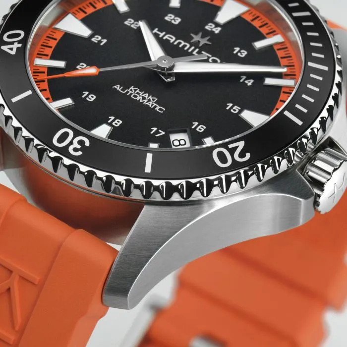 Hamilton Khaki Navy Scuba Otomatik Siyah H82395331 detay görseli 4