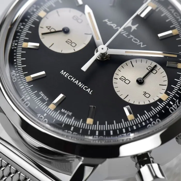 Hamilton American Classic Intra-Matic Chronograph H Siyah H38429130 detay görseli 3